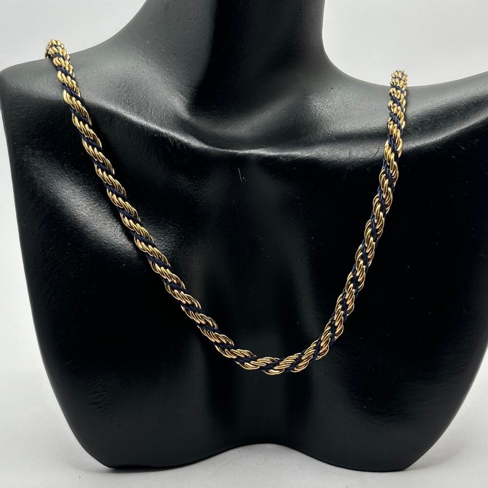 90s Black & Gold Twist Men's Necklace